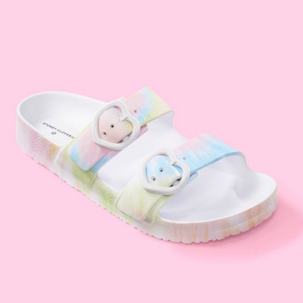 Stoney Clover Lane x Target Rainbow Women's Tie-Dye Slide Sandals